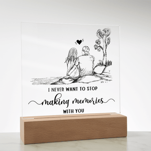 Acrylic Square Plaque - HEARTEN
