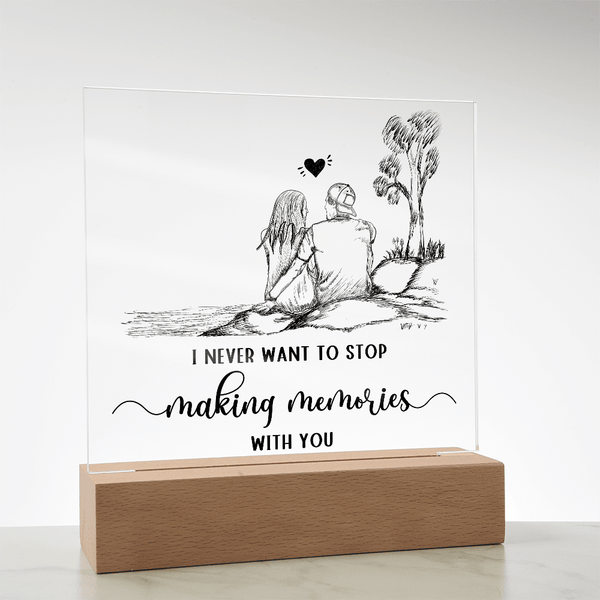 Acrylic Square Plaque - HEARTEN