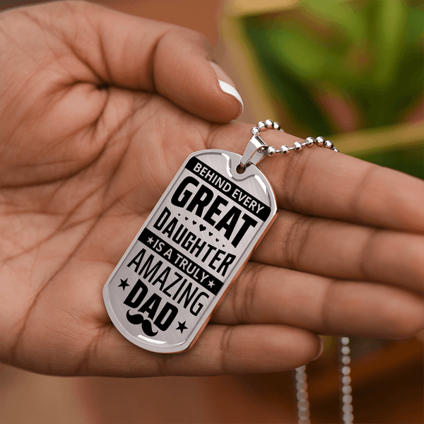 Luxury Graphic Dog Tag Necklace - HEARTEN