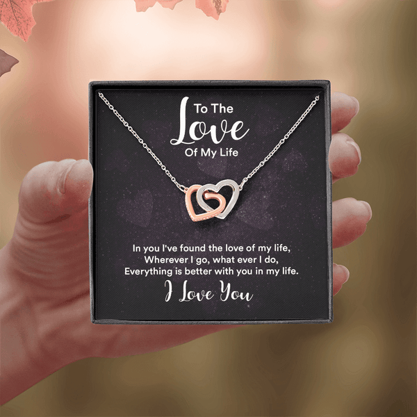 Interlocking Hearts Necklace (Yellow & White Gold Variants) - HEARTEN