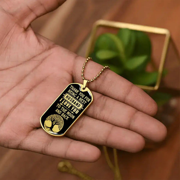 Luxury Graphic Dog Tag Necklace - HEARTEN