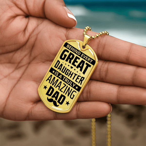 Luxury Graphic Dog Tag Necklace - HEARTEN
