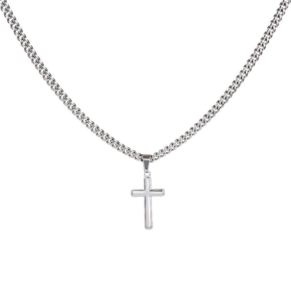 To My Amazing Husband – Personalized Cross with Cuban Link Chain - HEARTEN