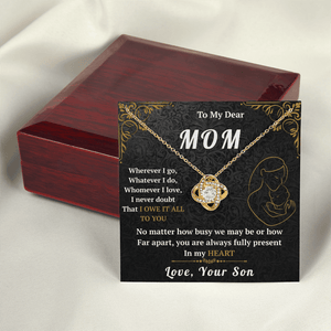 To My Mom - Love Knot Necklace - HEARTEN
