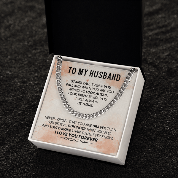 To My Amazing Husband – Cuban Link Chain - HEARTEN