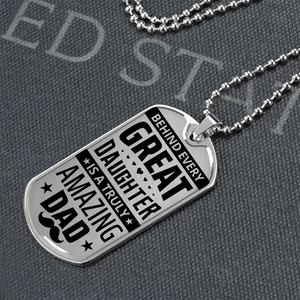 Luxury Graphic Dog Tag Necklace - HEARTEN
