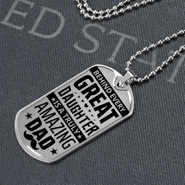 Luxury Graphic Dog Tag Necklace - HEARTEN