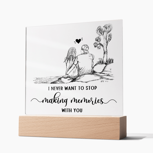 Acrylic Square Plaque - HEARTEN