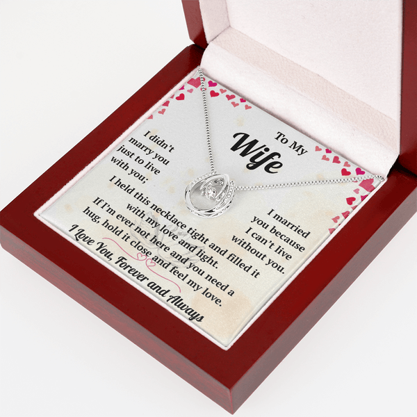 To My Wife  - Lucky In Love Necklace - HEARTEN