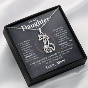 To My Beautiful Daughter - Giraffe Necklace - HEARTEN