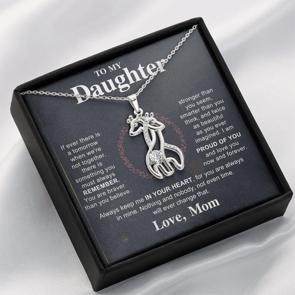 To My Beautiful Daughter - Giraffe Necklace - HEARTEN