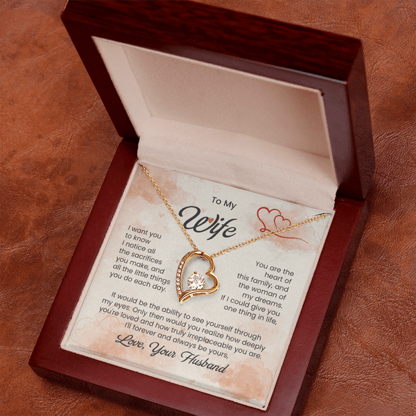 To My Beautiful Wife - Forever Love Necklace - HEARTEN