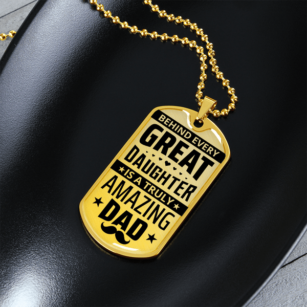 Luxury Graphic Dog Tag Necklace - HEARTEN