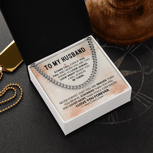 To My Amazing Husband – Cuban Link Chain - HEARTEN