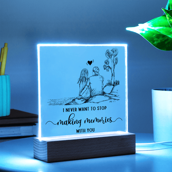 Acrylic Square Plaque - HEARTEN