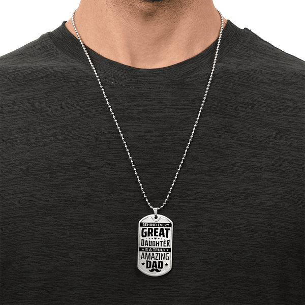 Luxury Graphic Dog Tag Necklace - HEARTEN