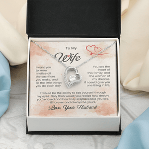 To My Beautiful Wife - Forever Love Necklace - HEARTEN