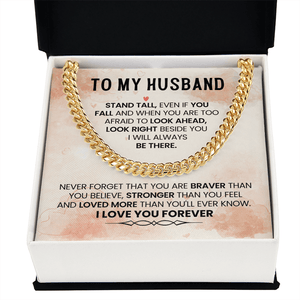 To My Amazing Husband – Cuban Link Chain - HEARTEN
