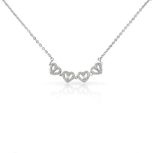 To My Dear Mom Magnetic Hearts Necklace From Son - HEARTEN
