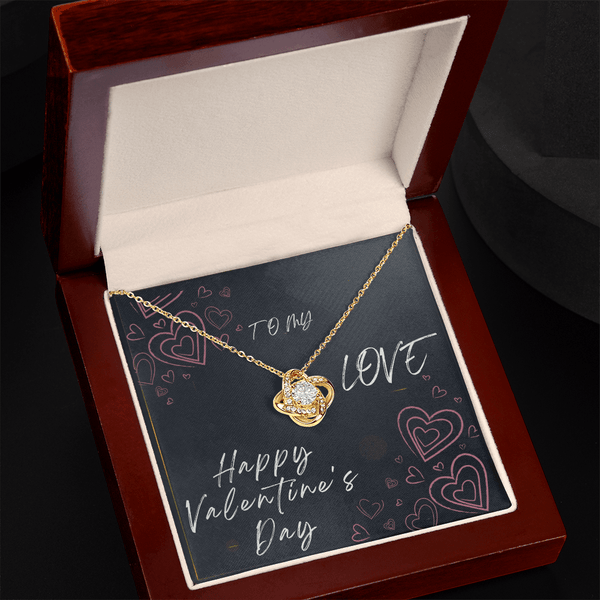 To My Love Love Knot Necklace - Valentine's Day Gift - HEARTEN