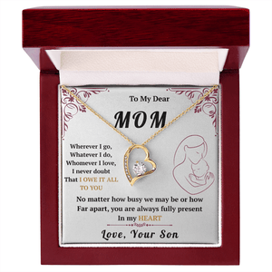 To My Mom - Forever Love Necklace - HEARTEN