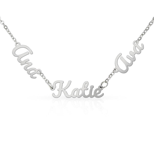 To Our Mom Personalized Name Necklace Gift Set with Message Card from Family - HEARTEN