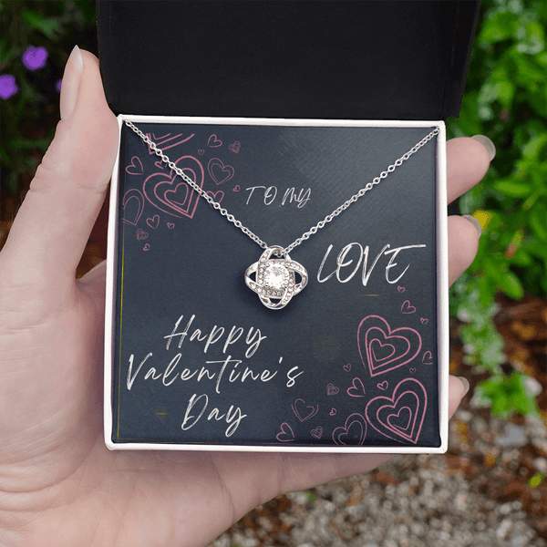 To My Love Love Knot Necklace - Valentine's Day Gift - HEARTEN