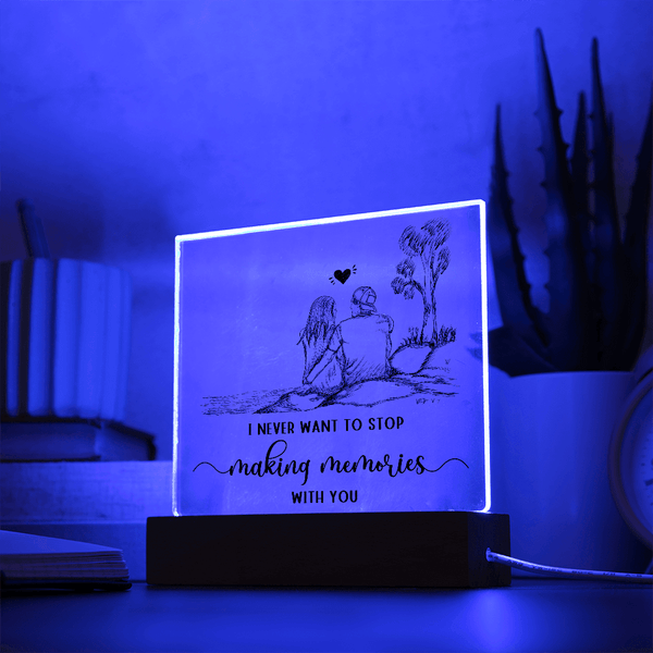 Acrylic Square Plaque - HEARTEN