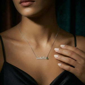 To My Dear Mom Custom Name Necklace with Birthstone and Message Card from Son - HEARTEN