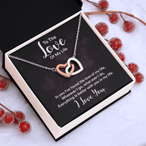 Interlocking Hearts Necklace (Yellow & White Gold Variants) - HEARTEN