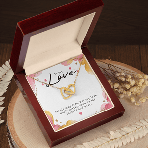 Interlocking Hearts Necklace (Yellow & White Gold Variants) - HEARTEN