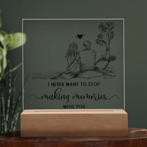 Acrylic Square Plaque - HEARTEN