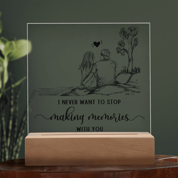 Acrylic Square Plaque - HEARTEN