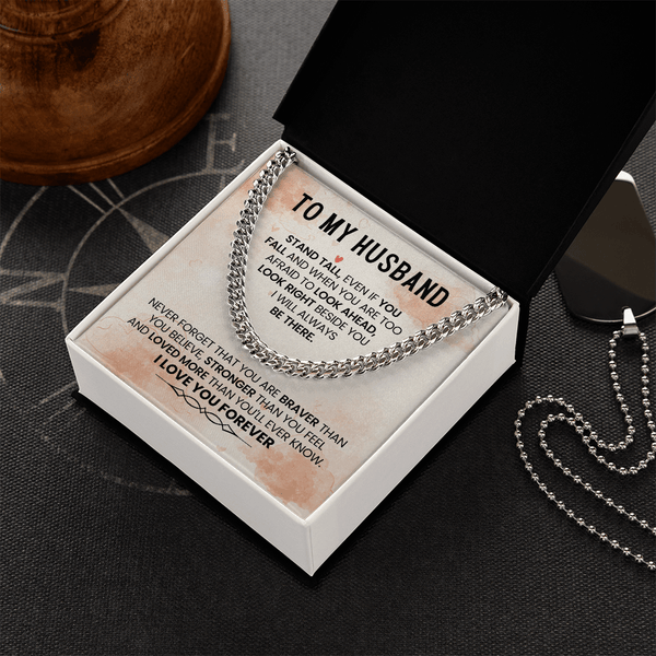 To My Amazing Husband – Cuban Link Chain - HEARTEN