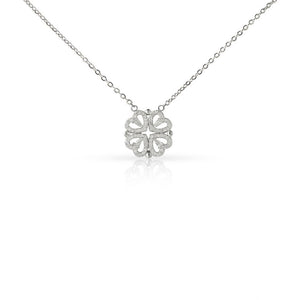 To My Dear Mom Magnetic Hearts Necklace From Daughter - HEARTEN