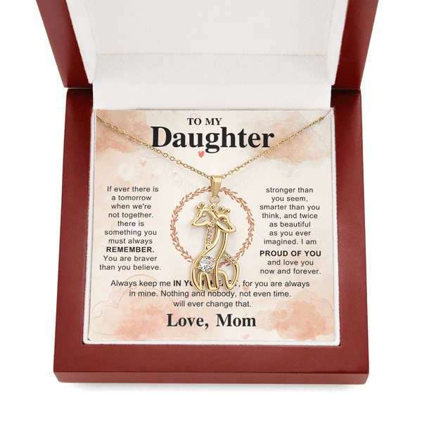 To My Beautiful Daughter - Giraffe Necklace - HEARTEN