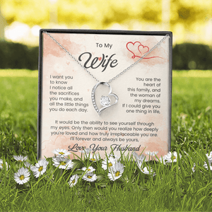To My Beautiful Wife - Forever Love Necklace - HEARTEN
