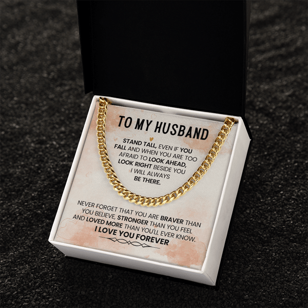 To My Amazing Husband – Cuban Link Chain - HEARTEN