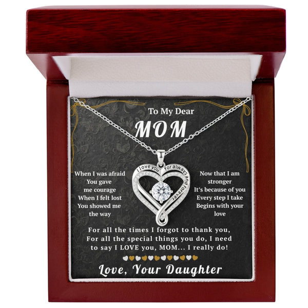 To My Dear Mom Love You Always Necklace From Daughter - HEARTEN