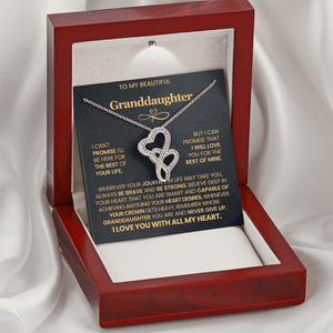 To My Beautiful Granddaughter - Heart to Heart Pendant Necklace - HEARTEN
