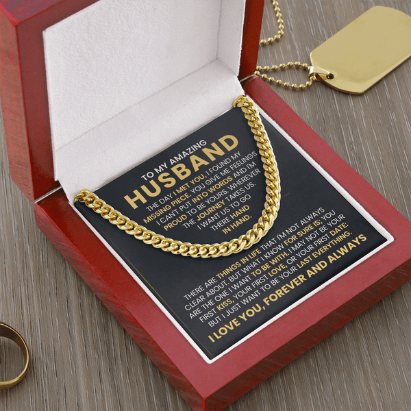 To My Amazing Husband – Cuban Link Chain - HEARTEN