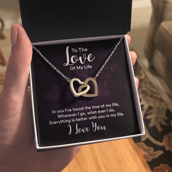 Interlocking Hearts Necklace (Yellow & White Gold Variants) - HEARTEN