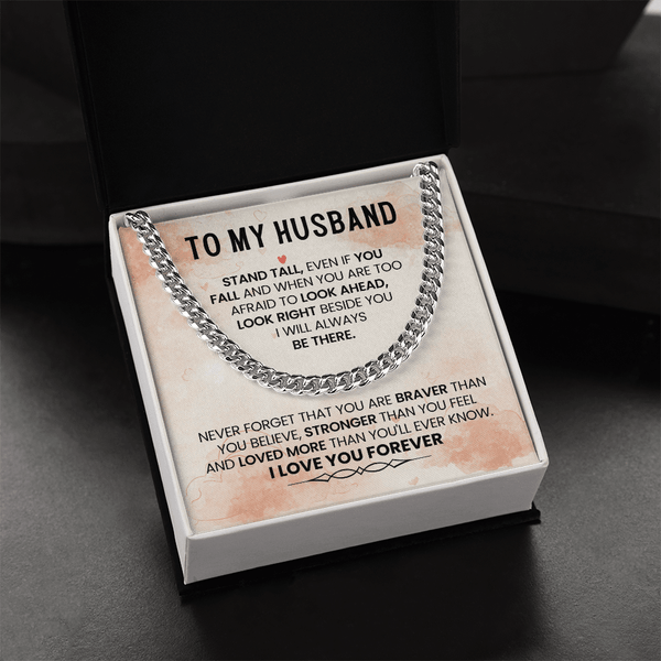 To My Amazing Husband – Cuban Link Chain - HEARTEN