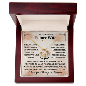 To My Beautiful Future Wife - Love Knot Necklace - HEARTEN