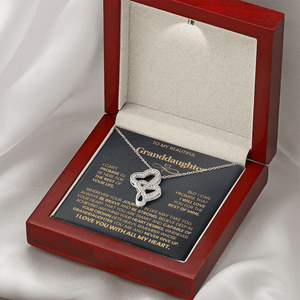 To My Beautiful Granddaughter - Heart to Heart Pendant Necklace - HEARTEN
