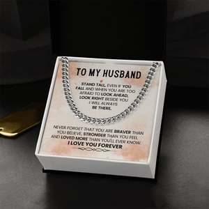 To My Amazing Husband – Cuban Link Chain - HEARTEN
