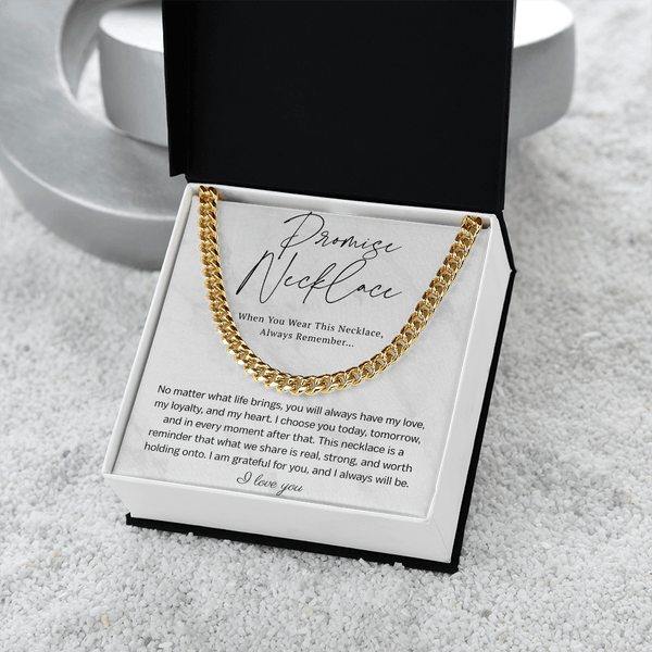 Promise Cuban Link Chain for Him - HEARTEN21