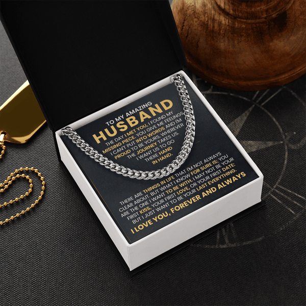 To My Amazing Husband – Cuban Link Chain - HEARTEN