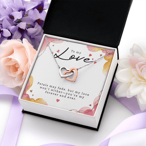 Interlocking Hearts Necklace (Yellow & White Gold Variants) - HEARTEN