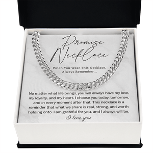 Promise Cuban Link Chain for Him - HEARTEN11